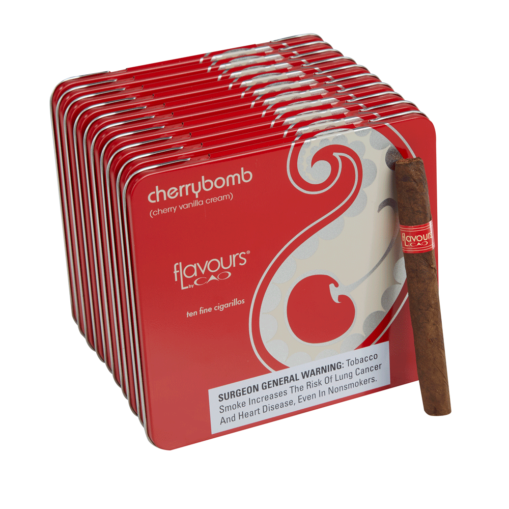 CAO Flavours Cigarillos | Cigarillos Tins [10/10] - Cherrybomb | Pack of 100