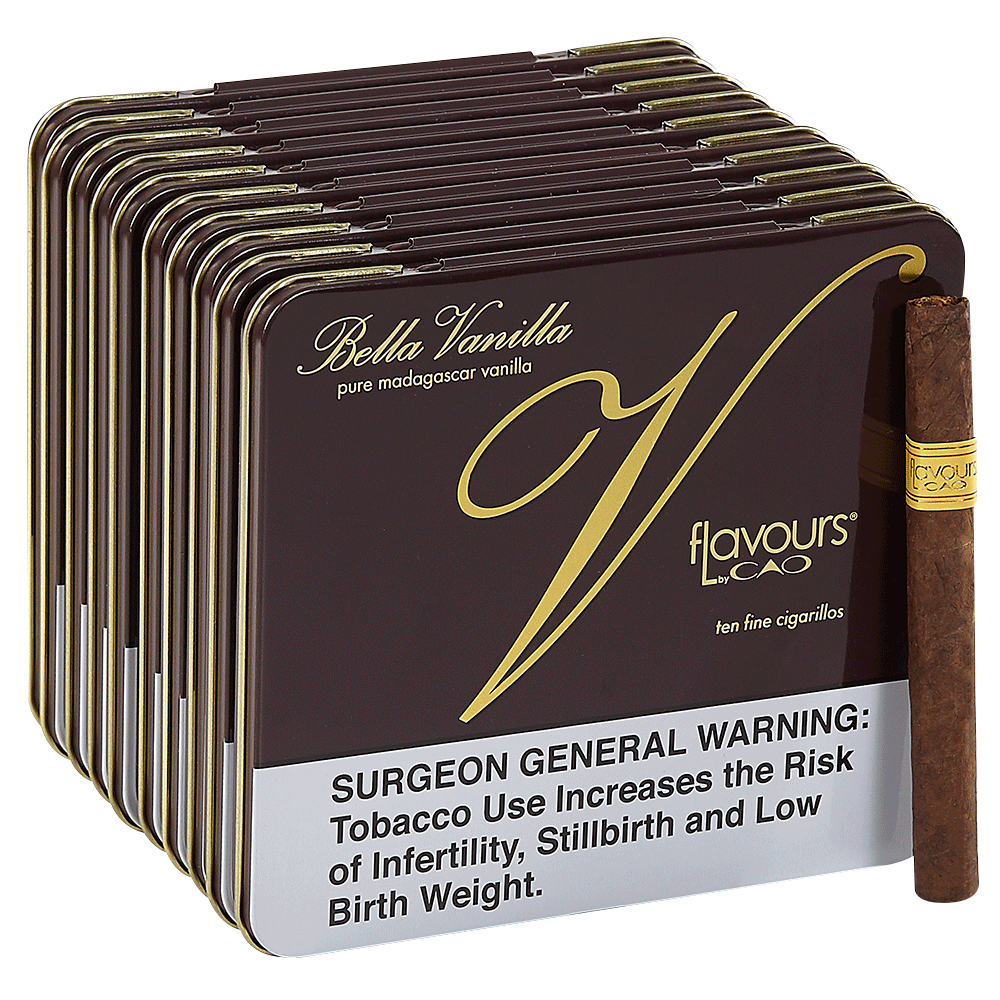 CAO Flavours Cigarillos | Cigarillos Tins [10/10] - Vanilla | Pack of 100