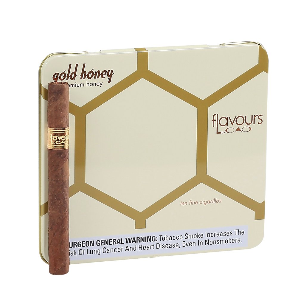 CAO Flavours Cigarillos | Cigarillos Tins [10/10] - Honey | Pack of 10