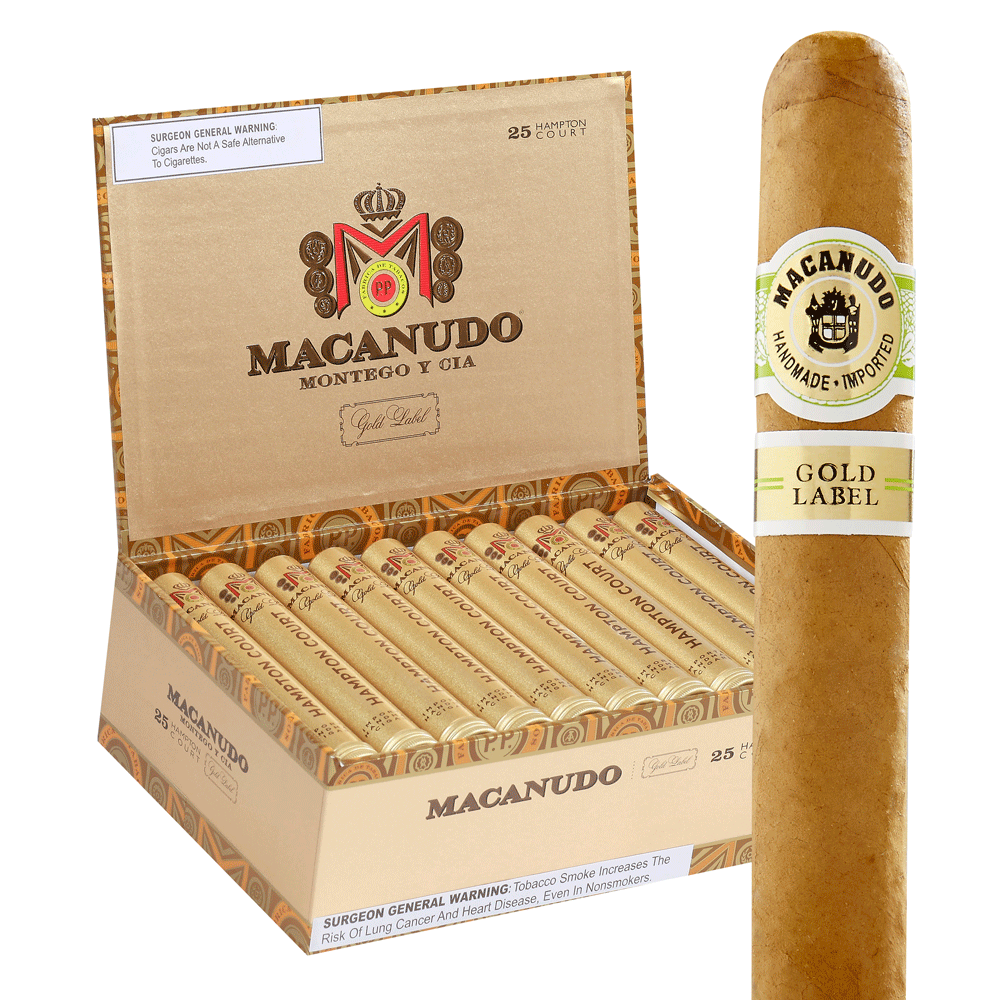Macanudo Gold | Hampton Court (Tubo) | Box of 25