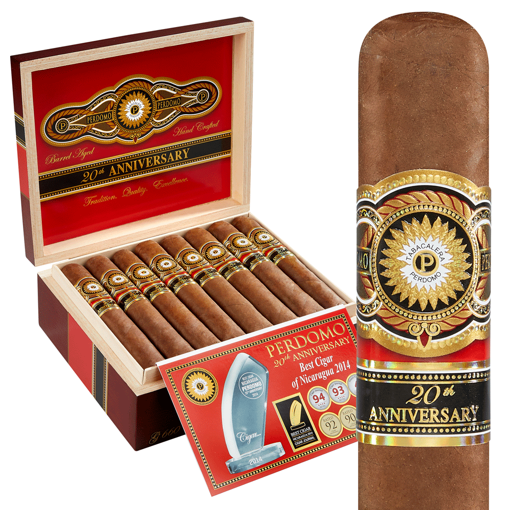 Perdomo 20th Anniversary Sun Grown | Gordo | Box of 24