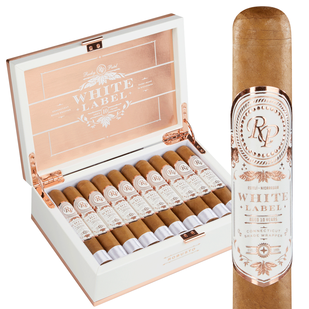 Rocky Patel White Label | Robusto | Box of 20
            
                
                    
                         + 10 Cigars