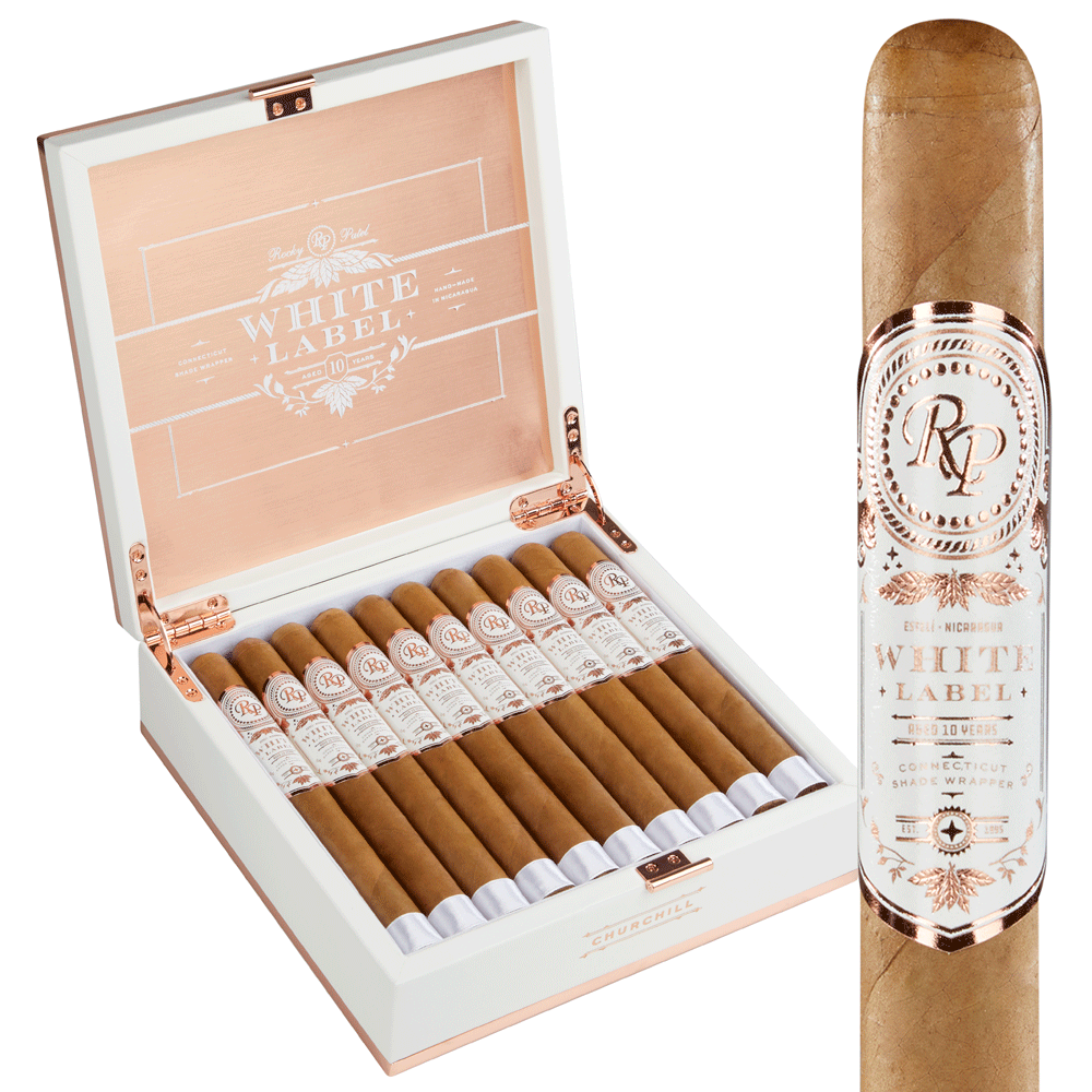 Rocky Patel White Label | Churchill | Box of 20
            
                
                    
                         + 10 Cigars