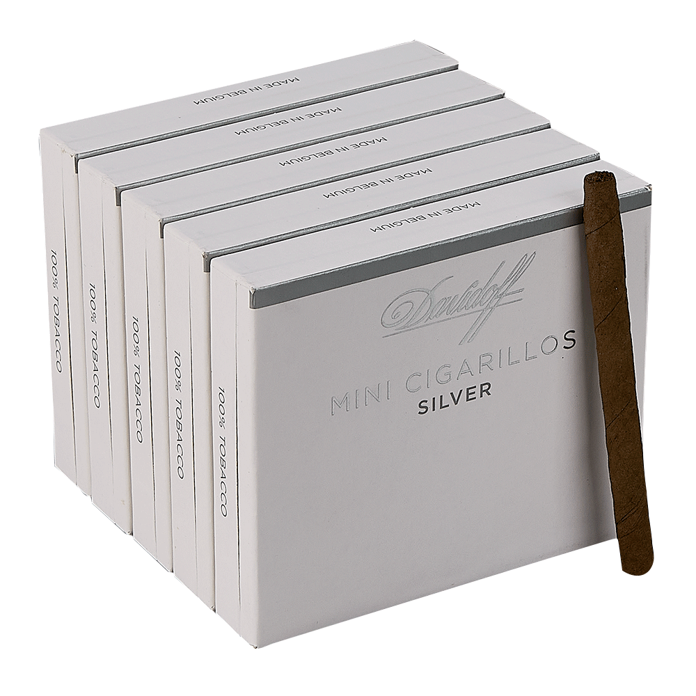 Davidoff Cigarillos | Mini Cigarillos - Silver [5/20] | Pack of 100