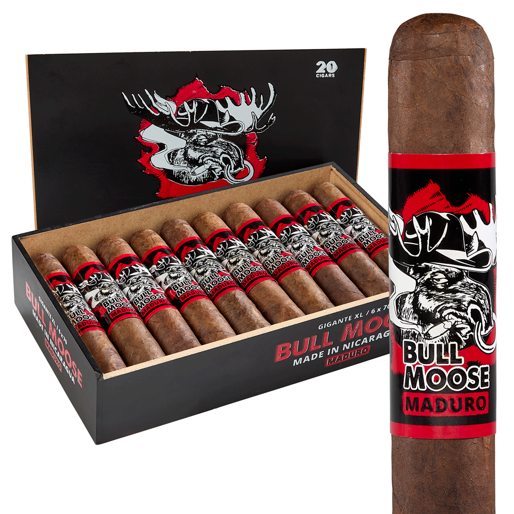 Chillin Moose Bull Moose Maduro | Gigante XL | Box of 20