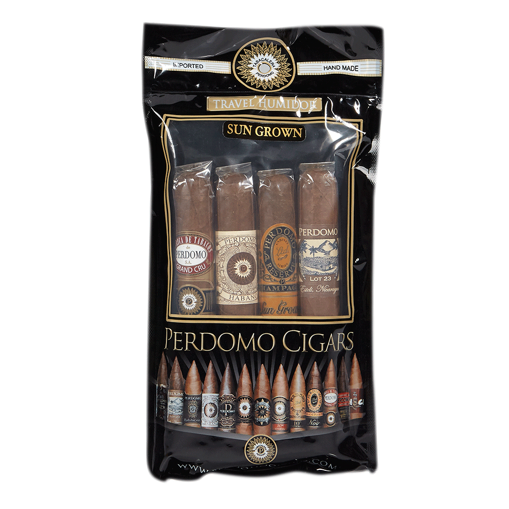 Perdomo 4-Pack Humidified Sampler - Sun Grown | Perdomo 4-Pack Humidified Sampler - Sun Grown | 4 Cigars