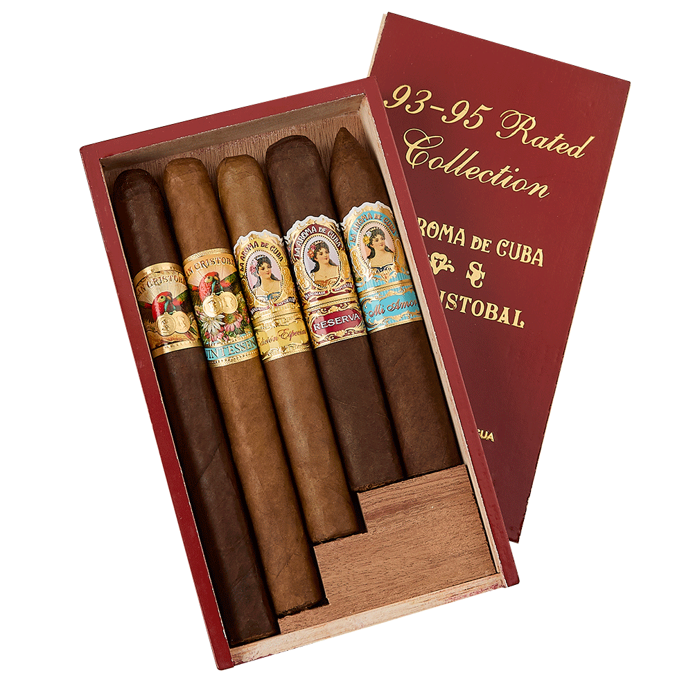La Aroma de Cuba/San Cristobal 93-95 Rated Sampler | La Aroma de Cuba/San Cristobal 93-95 Rated Sampler | 5 Cigars