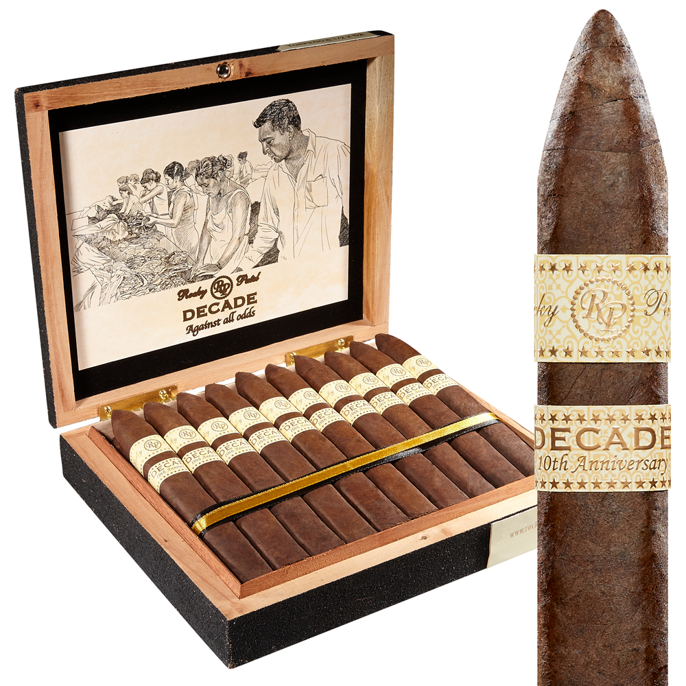 Rocky Patel Decade Cigars | Torpedo | Box of 20
            
                
                    
                         + 10 Cigars