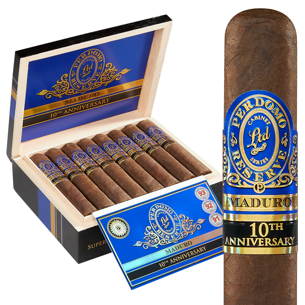 Perdomo Reserve 10th Anniversary Box-Pressed Maduro | Robusto | Pack of 5