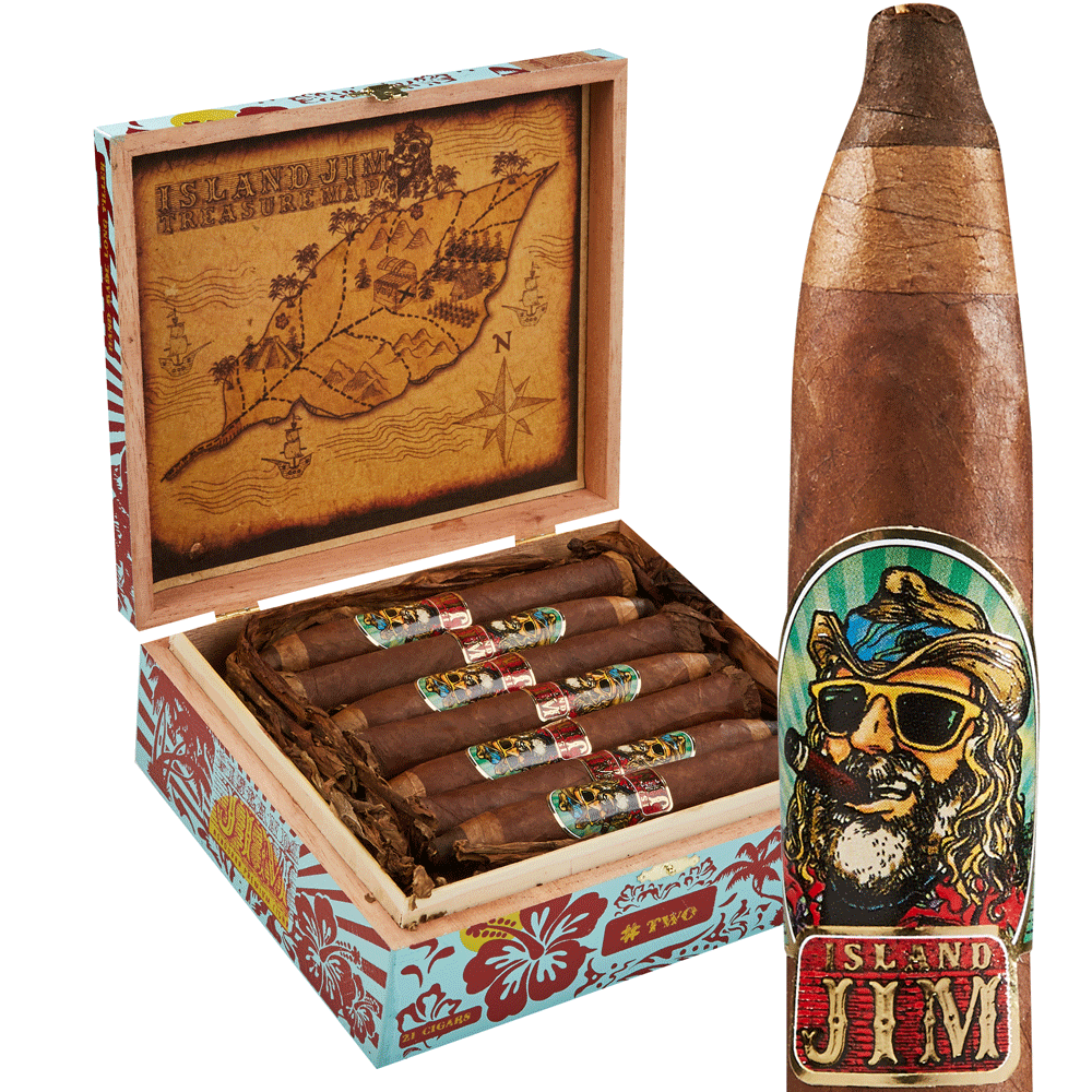 Island Jim by Oscar #2 | Torpedo | Box of 21