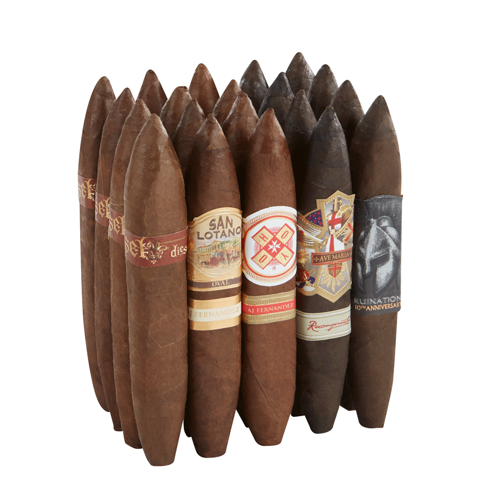 AJ Box-Pressed Perfecto Sampler #2 | AJ Box-Pressed Perfecto Sampler #2 | 20 Cigars