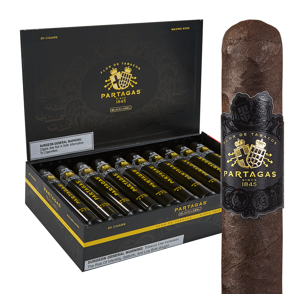 Partagas Black Label | Maximo Tubos | Box of 20