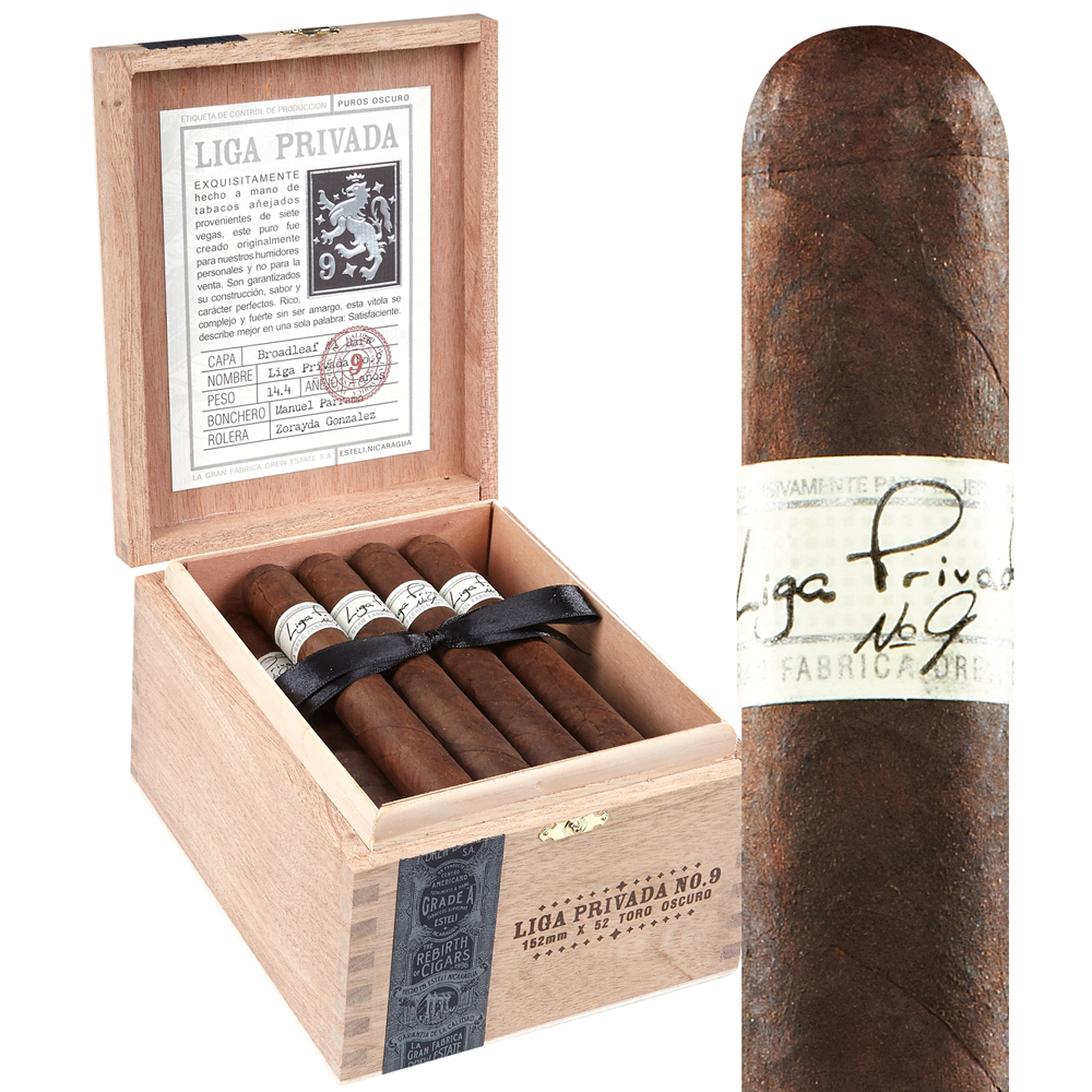 Drew Estate Liga Privada No. 9 | Toro | Box of 24