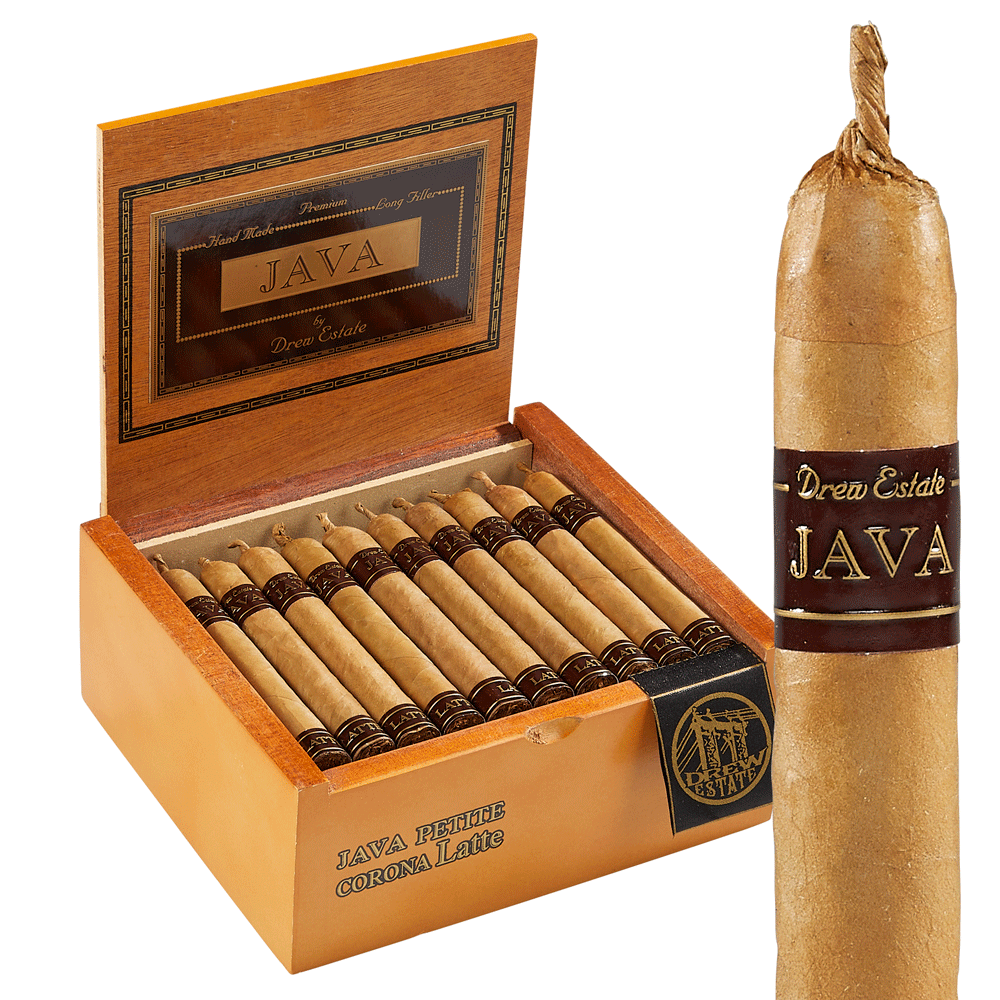 Java by Drew Estate | Petite Corona - Latte | Box of 40