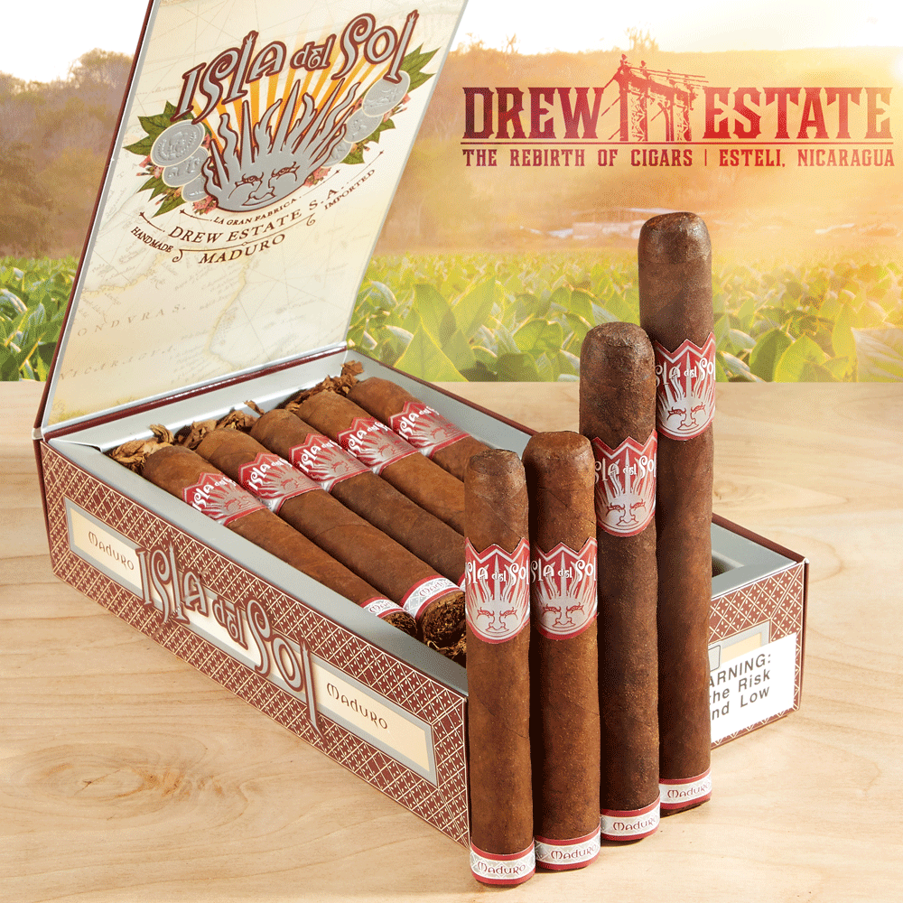 Drew Estate Isla del Sol Maduro | Corona | Pack of 5