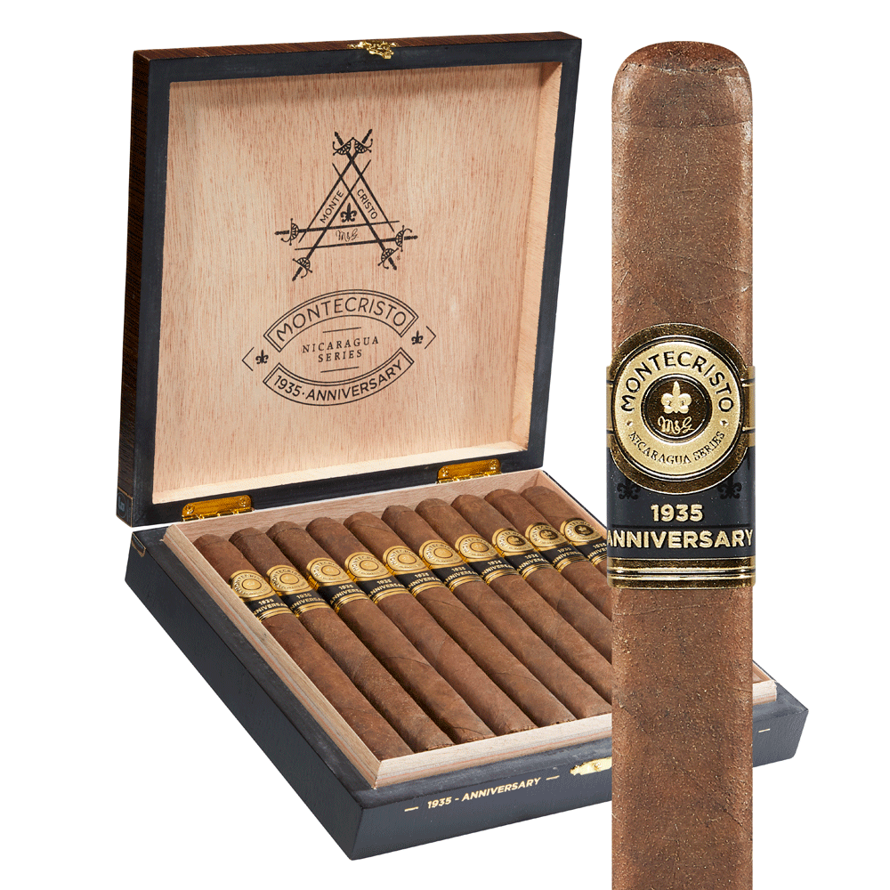 Montecristo 1935 Anniversary Nicaragua | Pressed Churchill | Box of 10