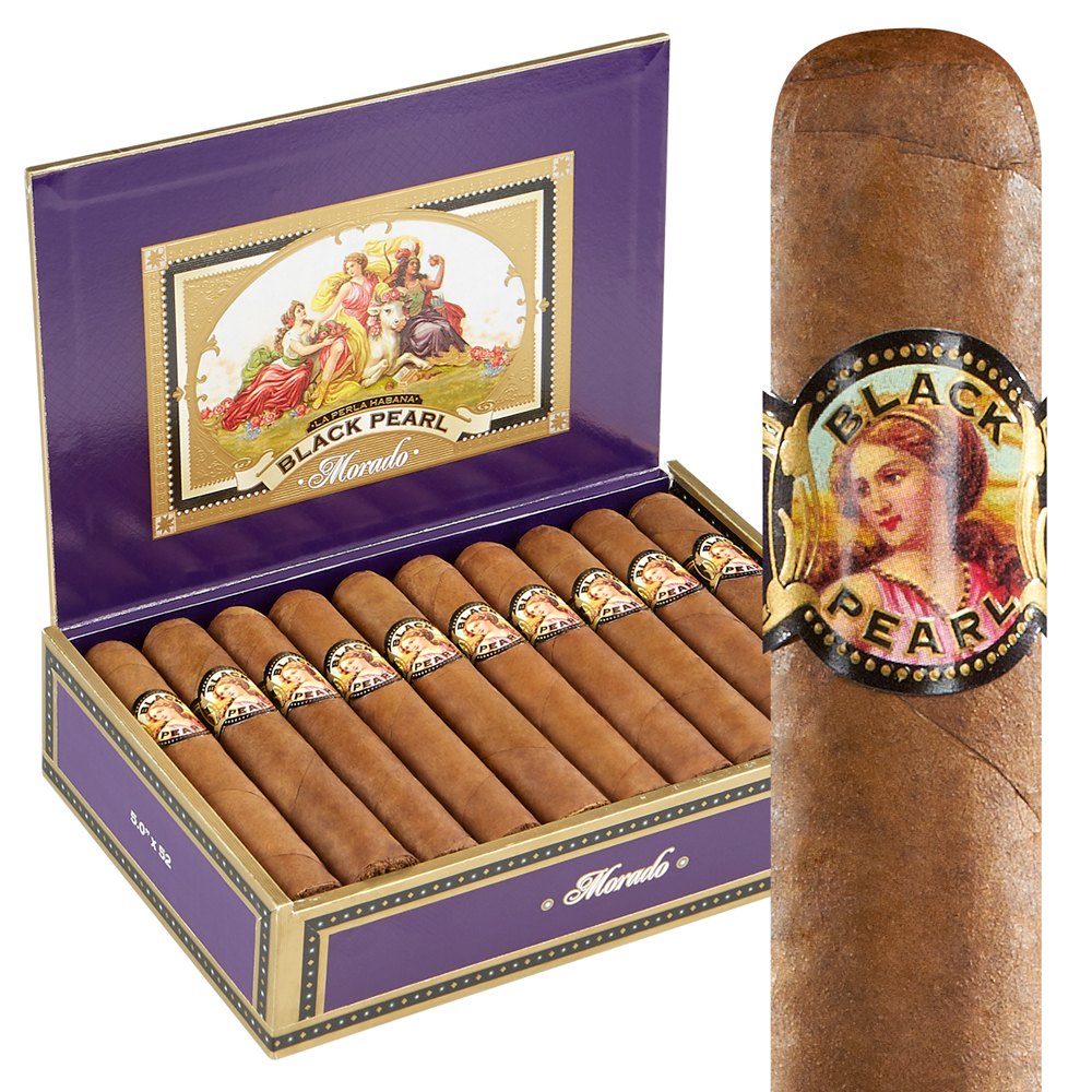 La Perla Habana Black Pearl Morado | Robusto | Box of 20