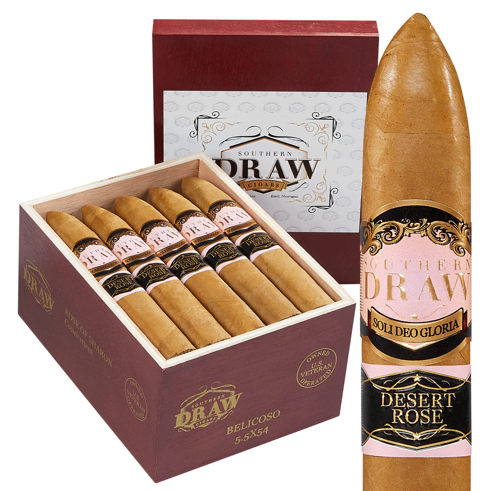 Southern Draw Rose of Sharon | Desert Rose Belicoso Fino | Box of 20