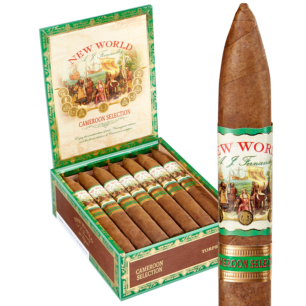 New World Cameroon by AJ Fernandez | Torpedo | Box of 20