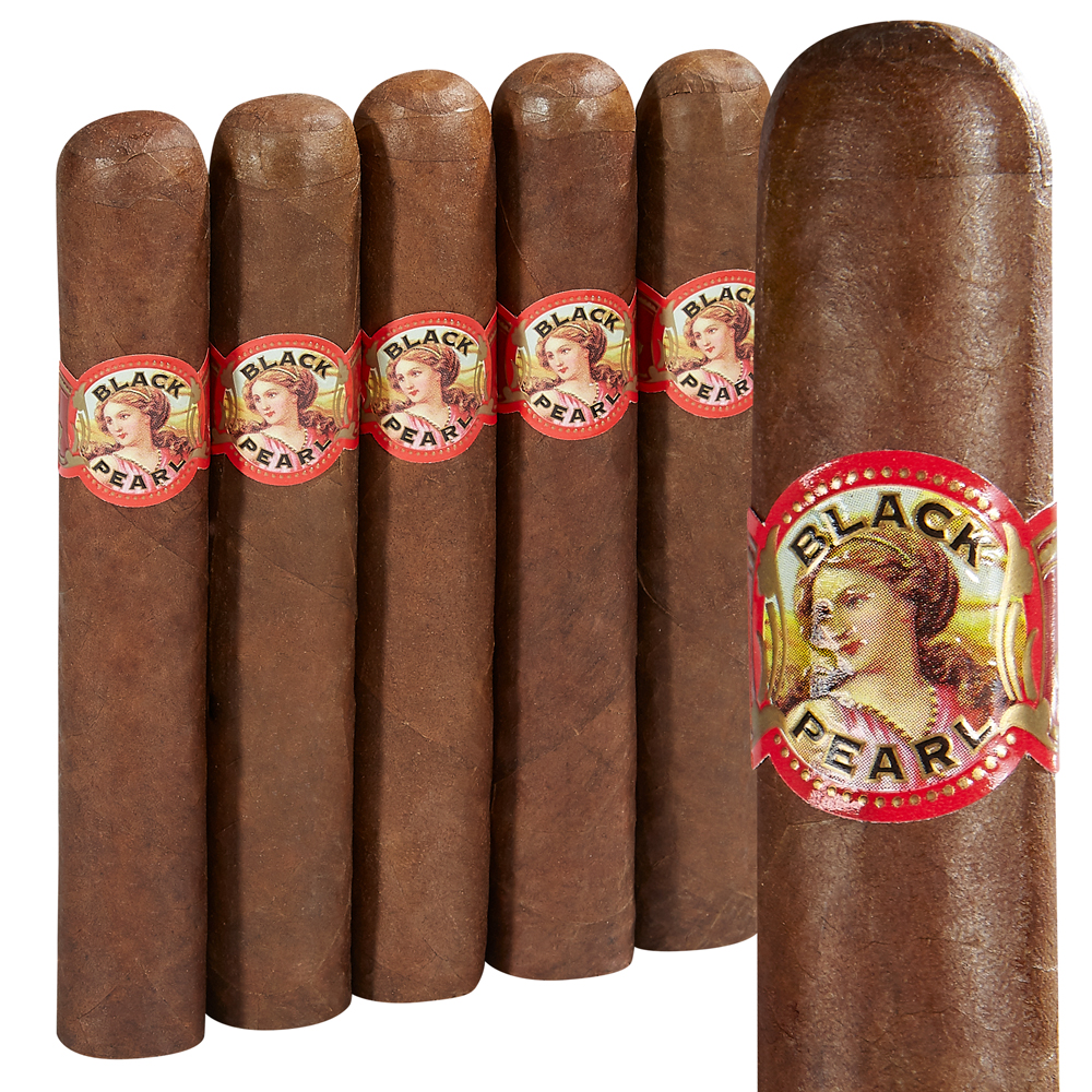 La Perla Habana Black Pearl Rojo | Double Toro | Pack of 5