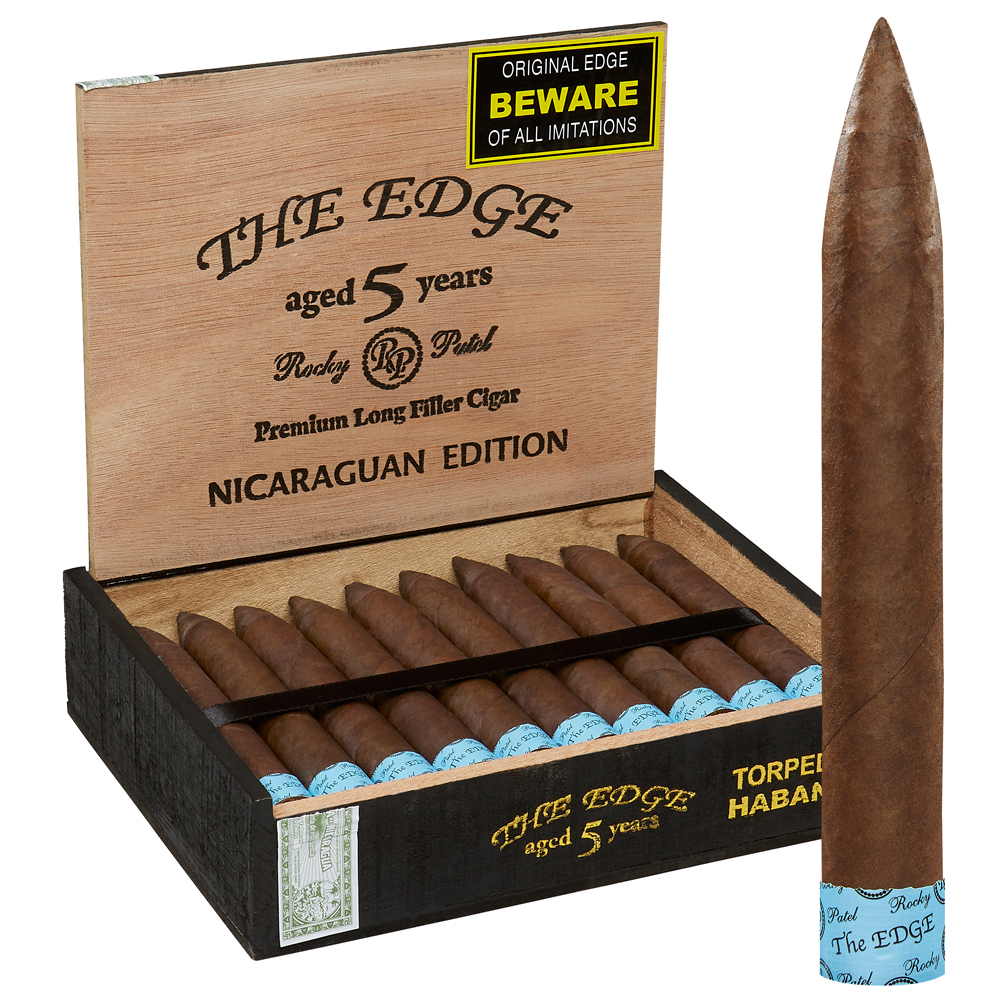 Rocky Patel The Edge Habano | Torpedo | Box of 20
            
                
                    
                         + 10 Cigars