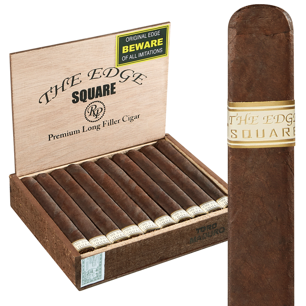Rocky Patel Edge Square Maduro | Rocky Patel The Edge Square | Box of 20
            
                
                    
                         + 10 Cigars