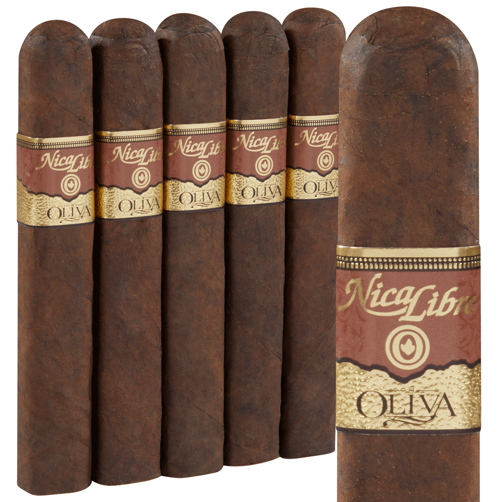 Nica Libre Oliva | Double Toro | Pack of 5