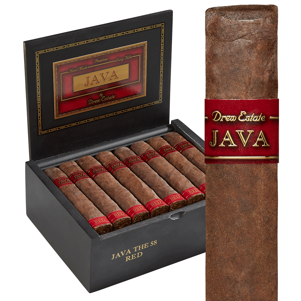 Java Red by Drew Estate | The 58 | Box of 24
