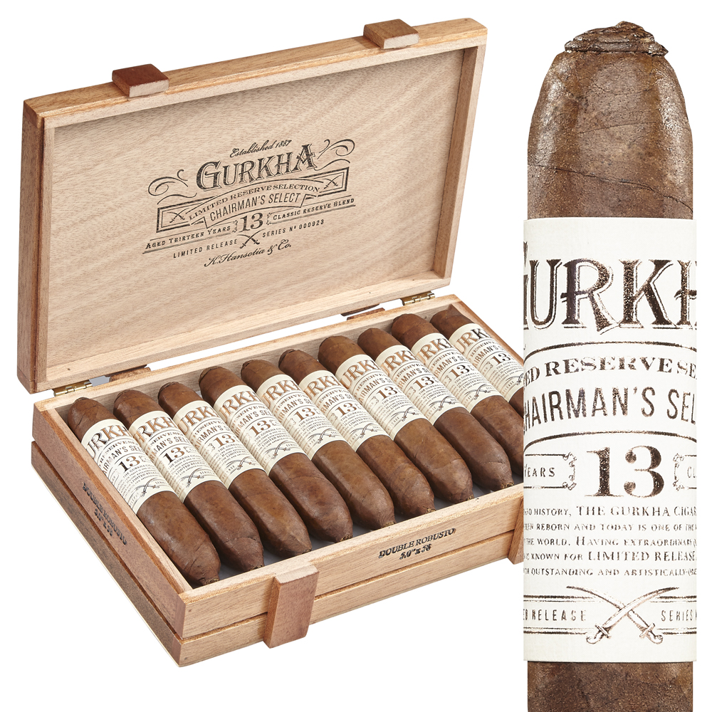 Gurkha Chairman's Select | Double Robusto (Perfecto) | Box of 20