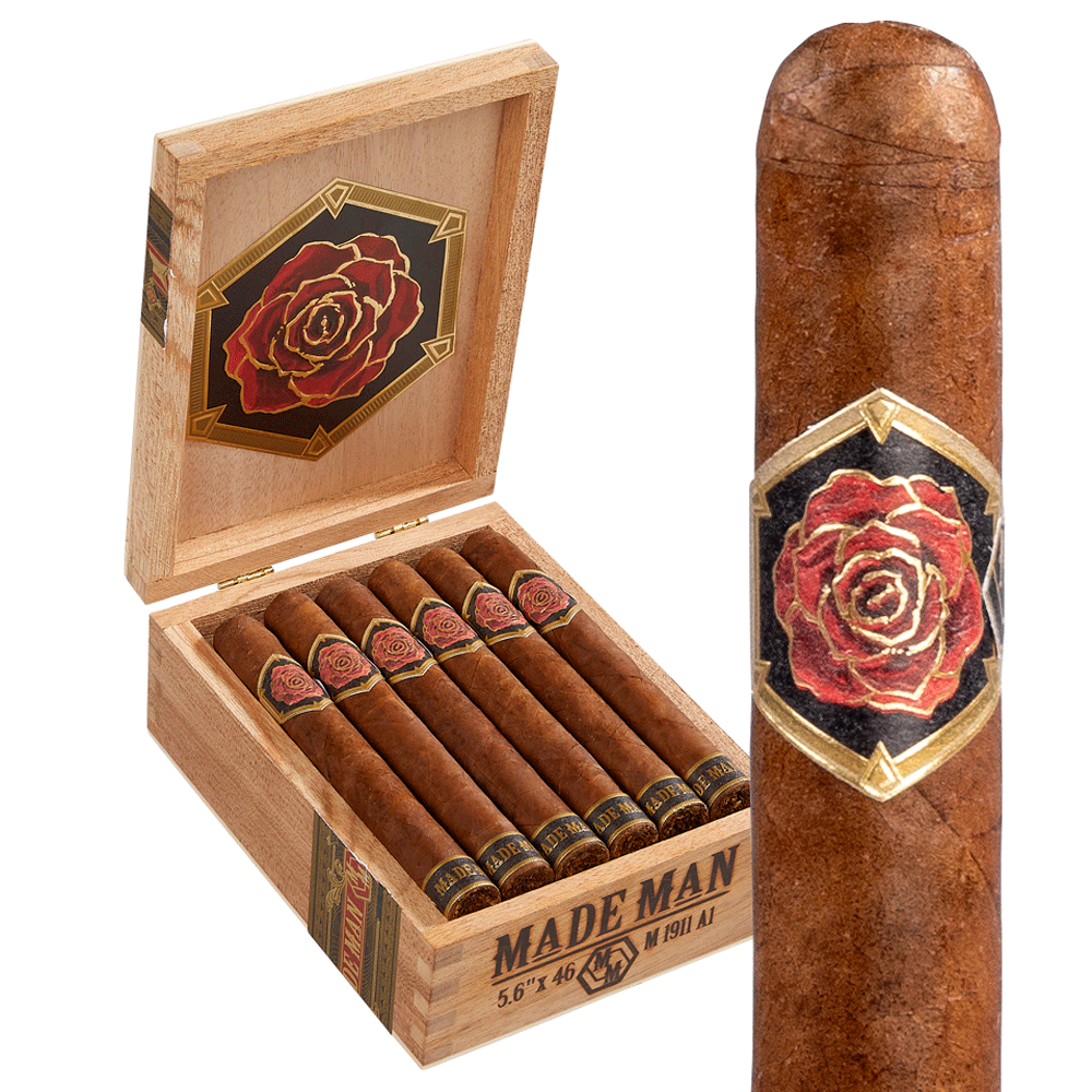 Made Man | M1911 A1 | Box of 18
            
                
                    
                         + 10 Cigars