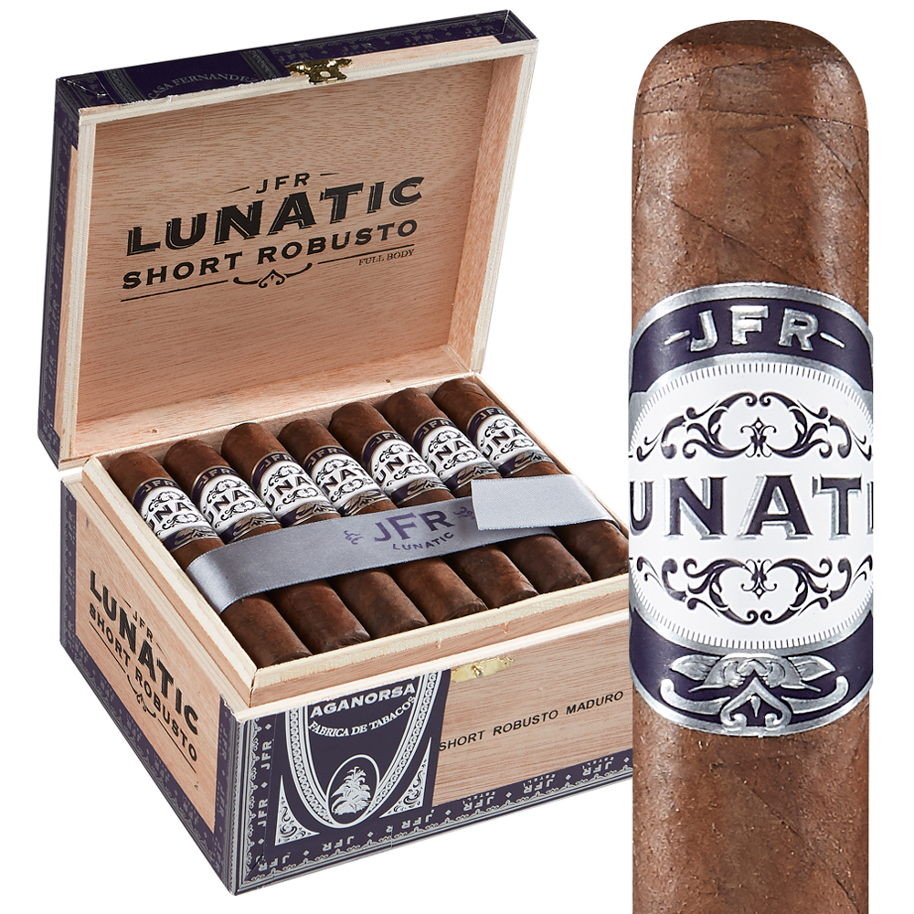 Aganorsa JFR Lunatic Maduro | Lunatic Short Robusto | Box of 28