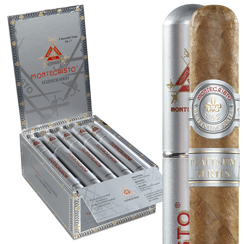 Montecristo Platinum | Churchill Tube | Box of 15