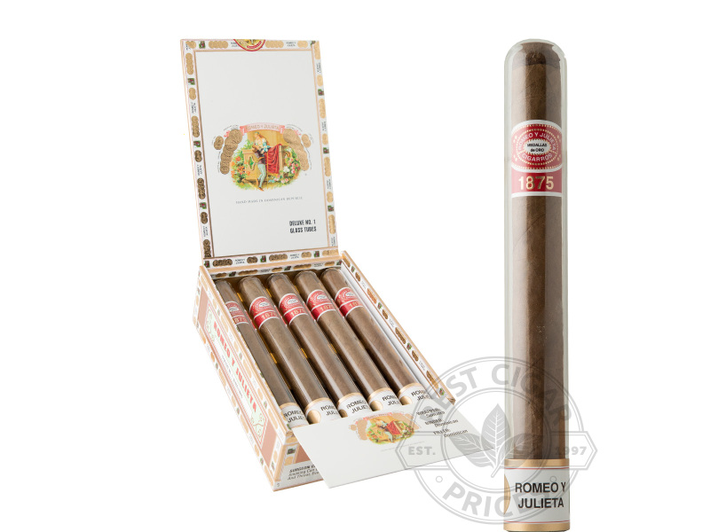 Romeo Y Julieta 1875 Delux #1 Glass Tubes - 10 Cigars