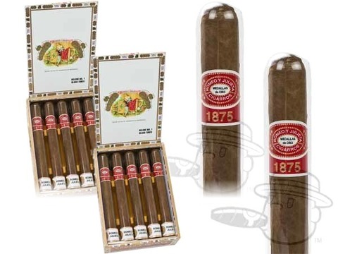 Romeo Y Julieta 1875 Delux #1 Glass Tubes - 20 Cigars