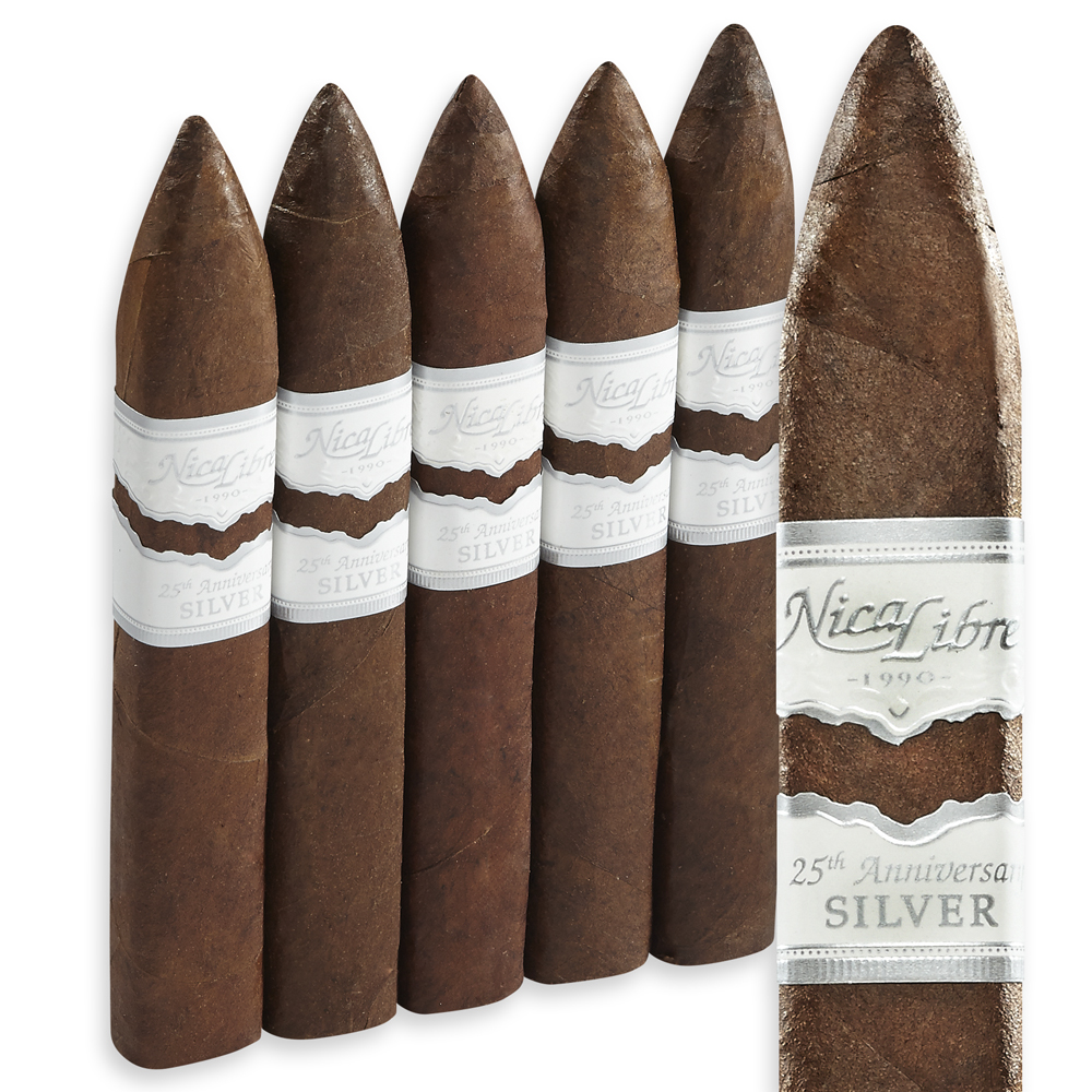 Nica Libre Silver 25th Anniversary | Torpedo | Pack of 5