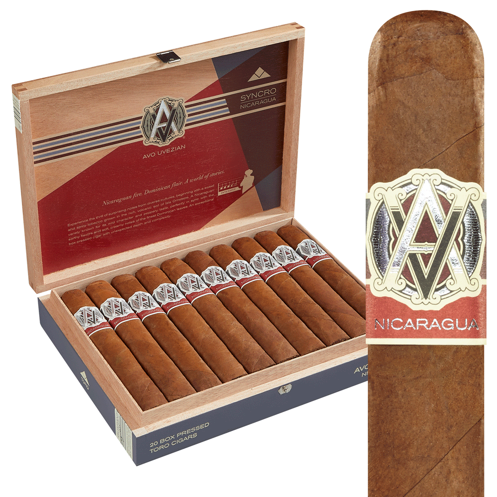 AVO Syncro Nicaragua | Box-Pressed Toro | Box of 20