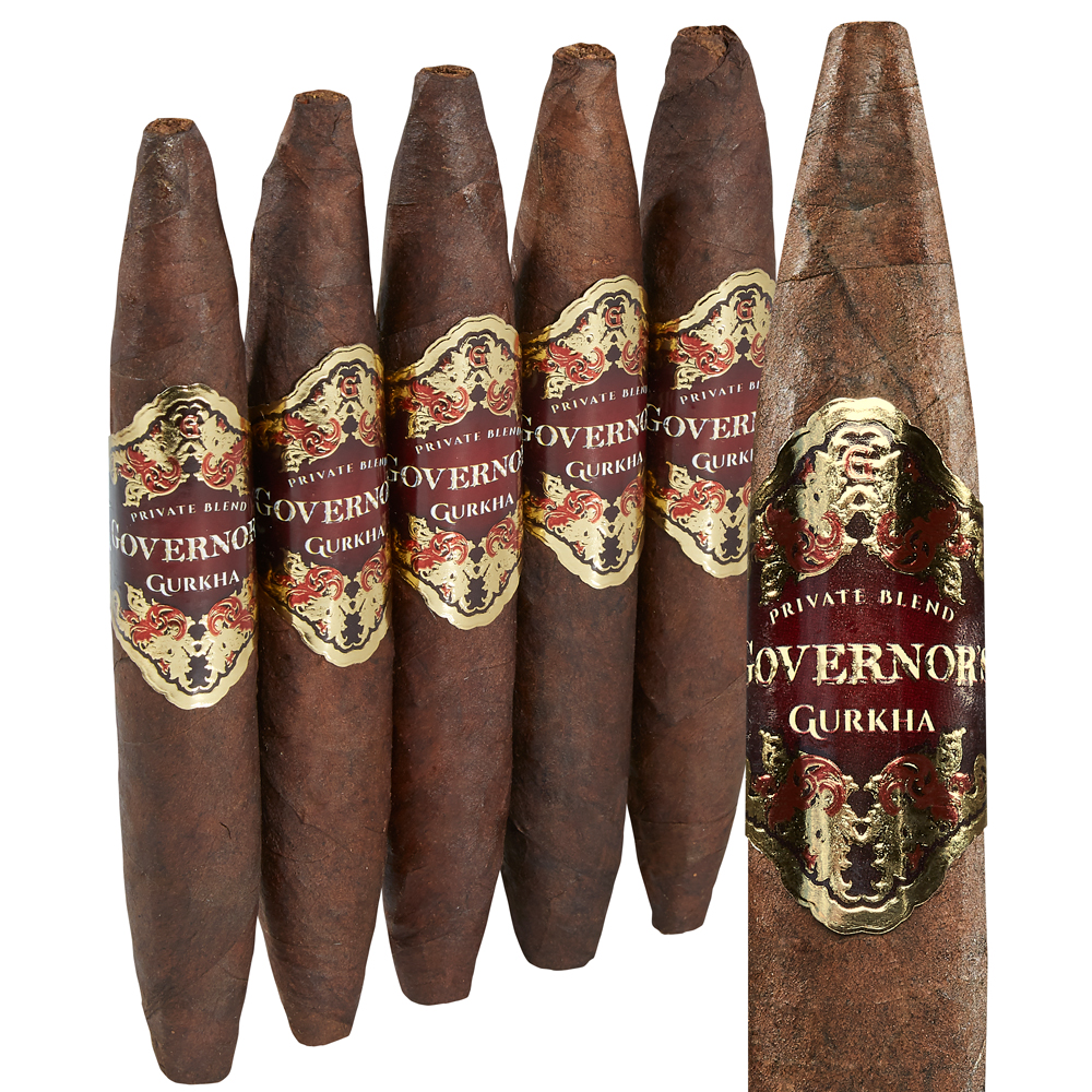Gurkha Governor's Private Blend | Double Perfecto | Pack of 5