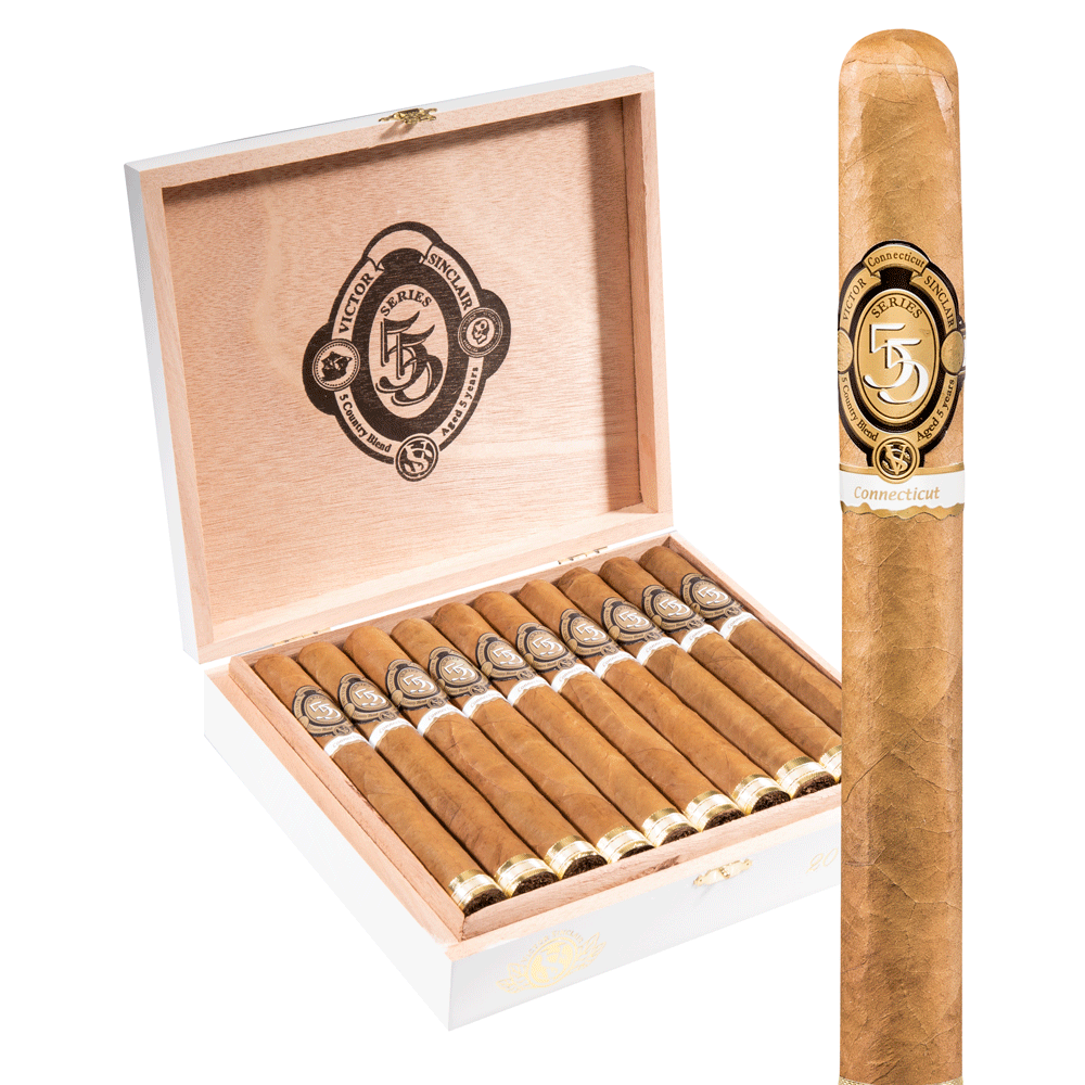 Victor Sinclair Serie '55' White Label Connecticut | Robusto | Box of 20