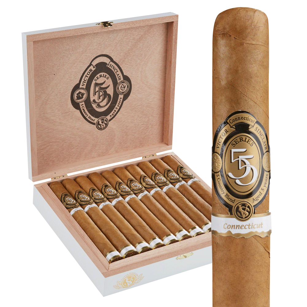 Victor Sinclair Serie '55' White Label Connecticut | Churchill | Box of 20