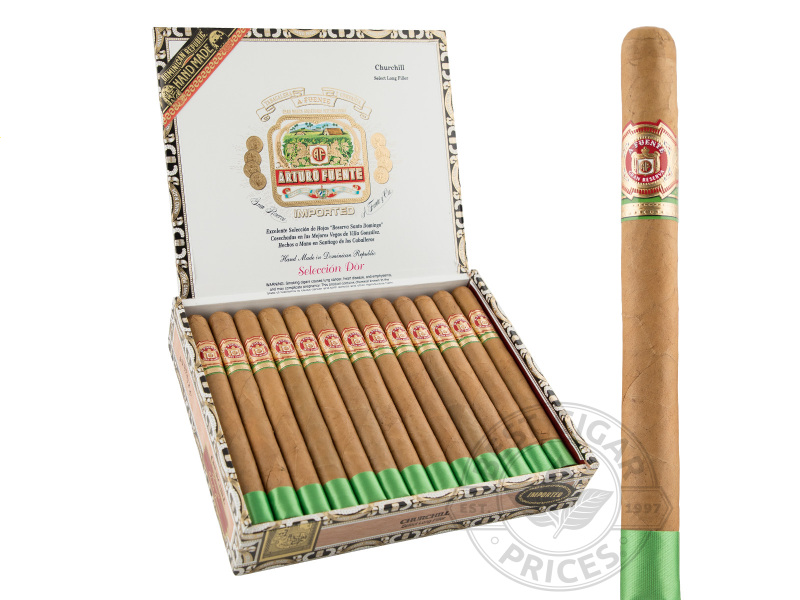 Arturo Fuente Churchill Shade Grown - 25 Cigars