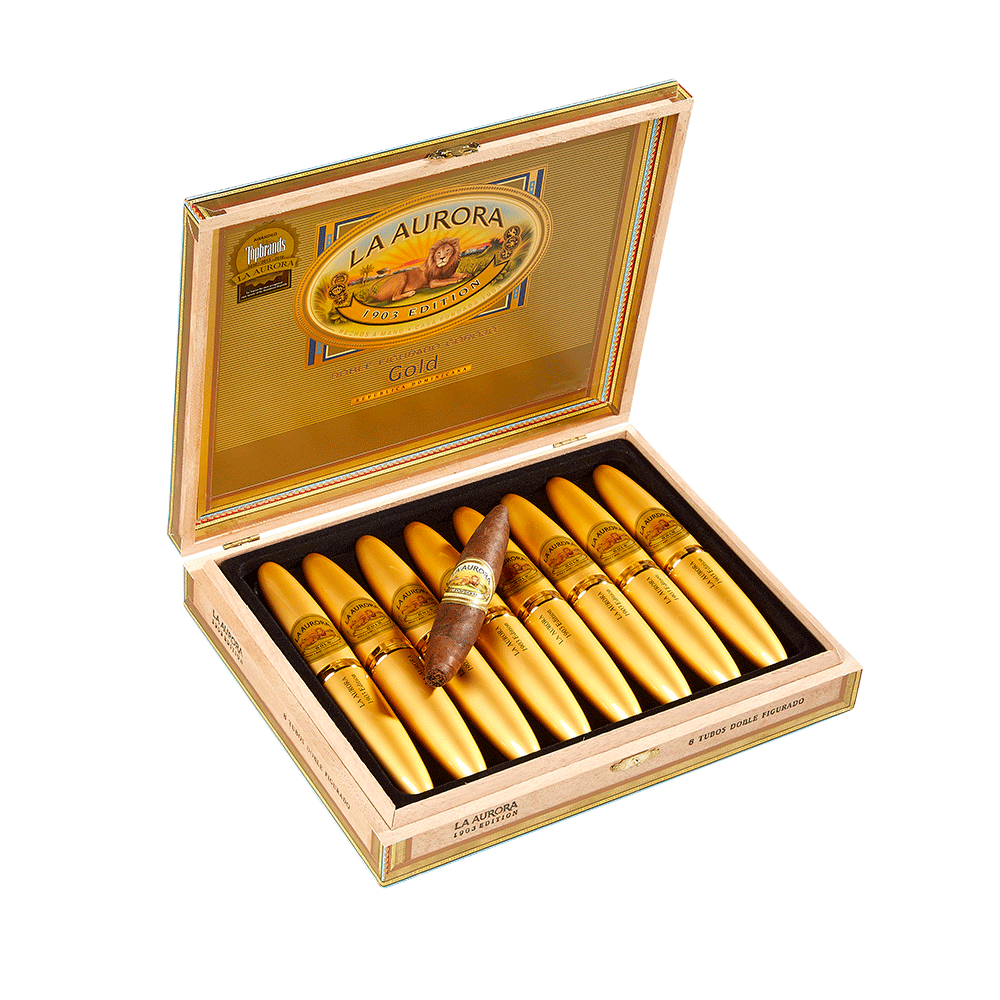 La Aurora Preferidos | GOLD (No. 2 Tubos) - Corojo | Box of 8
