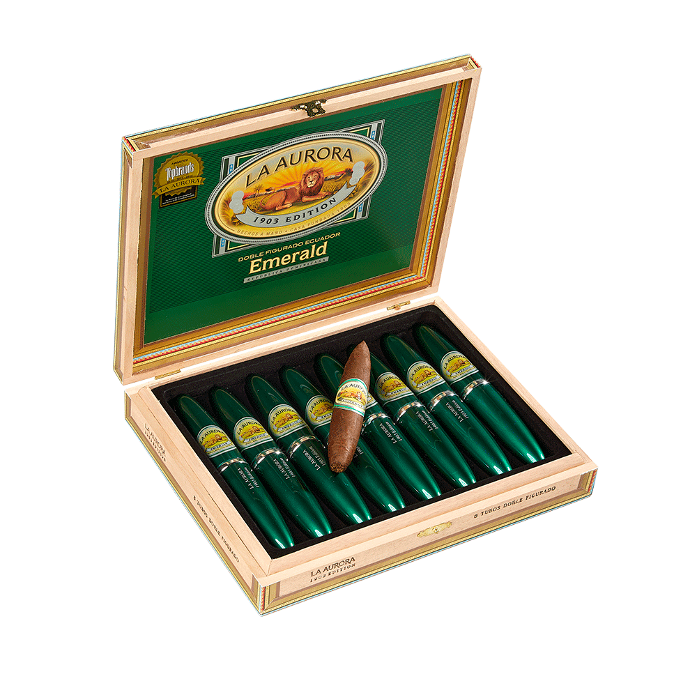 La Aurora Preferidos | EMERALD (No. 2 Tubos) - Ecuador | Box of 8