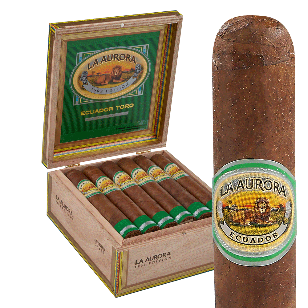 La Aurora Preferidos | EMERALD Toro - Ecuadorian Sungrown | Box of 18