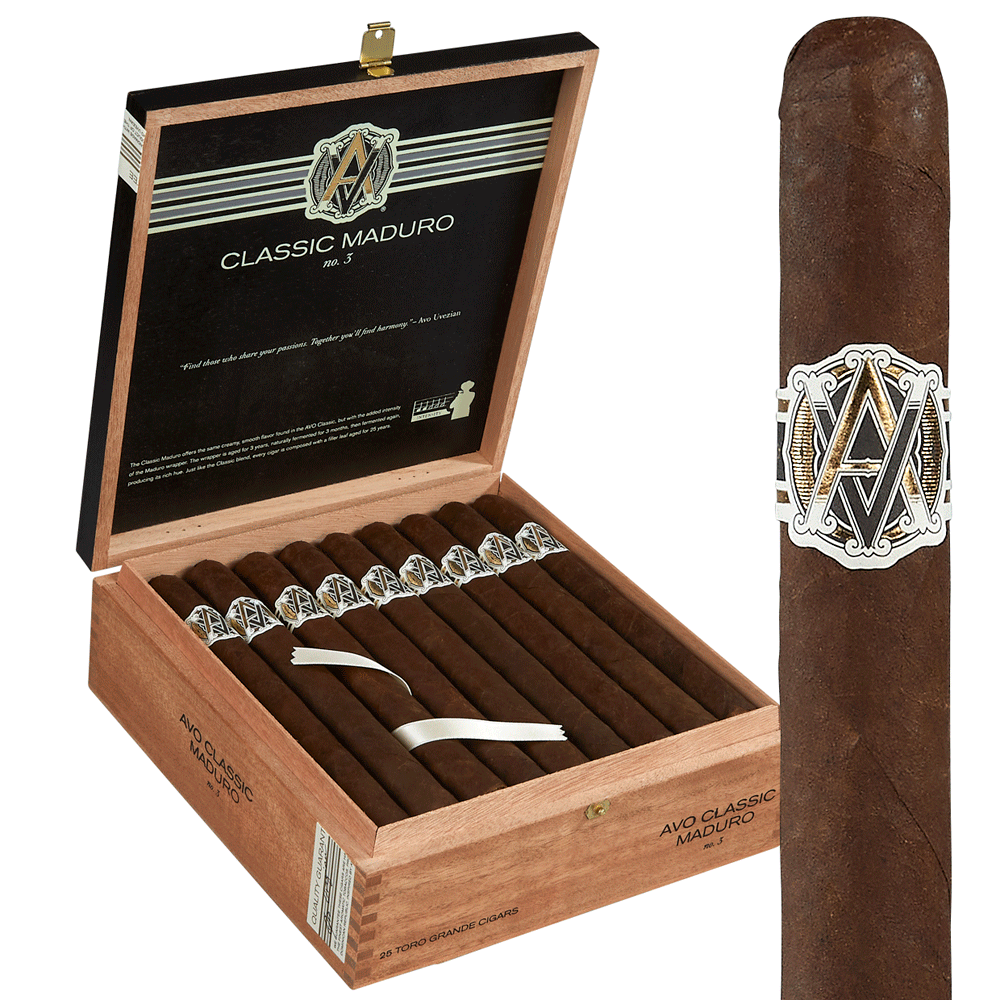 AVO Classic Maduro | No. 3 | Box of 25