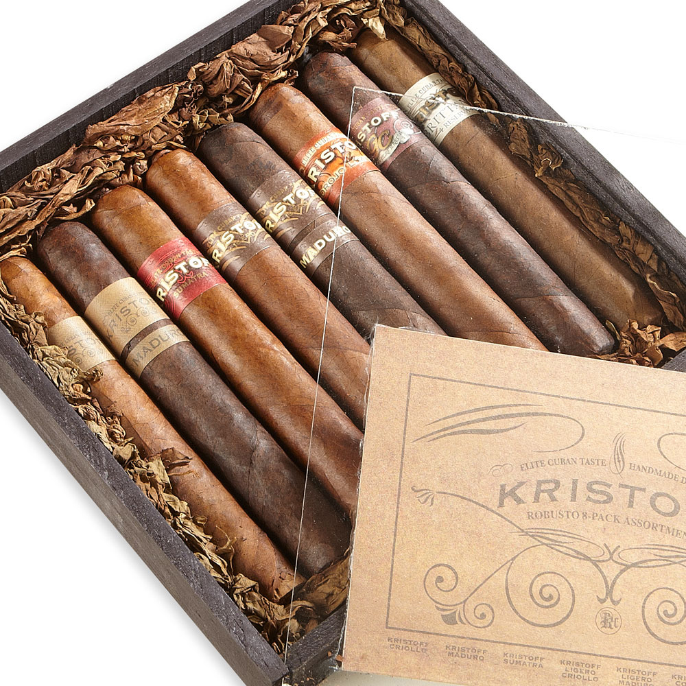 Kristoff 8-Cigar Robusto Sampler Box | Kristoff 8-Cigar Robusto Sampler Box | 8 Cigars