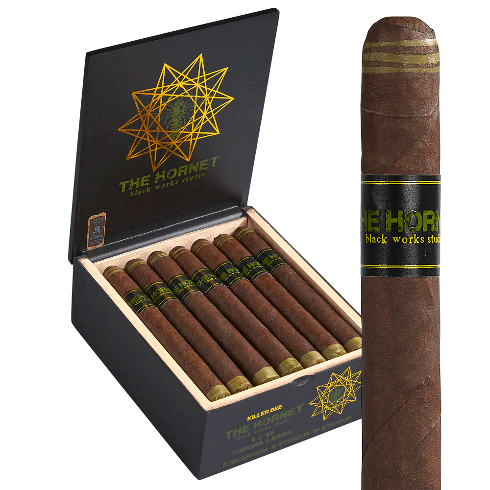 Black Works Studio The Hornet | Corona Larga | Box of 20