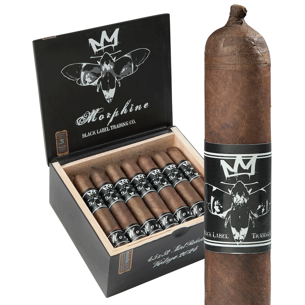 Black Label Trading Co. Morphine 10th Anniversary LE | Short Robusto | Box of 20