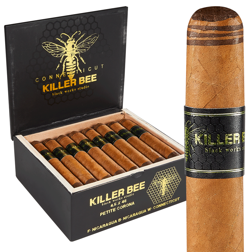 Black Works Studio Killer Bee Connecticut | Petite Corona | Box of 24
