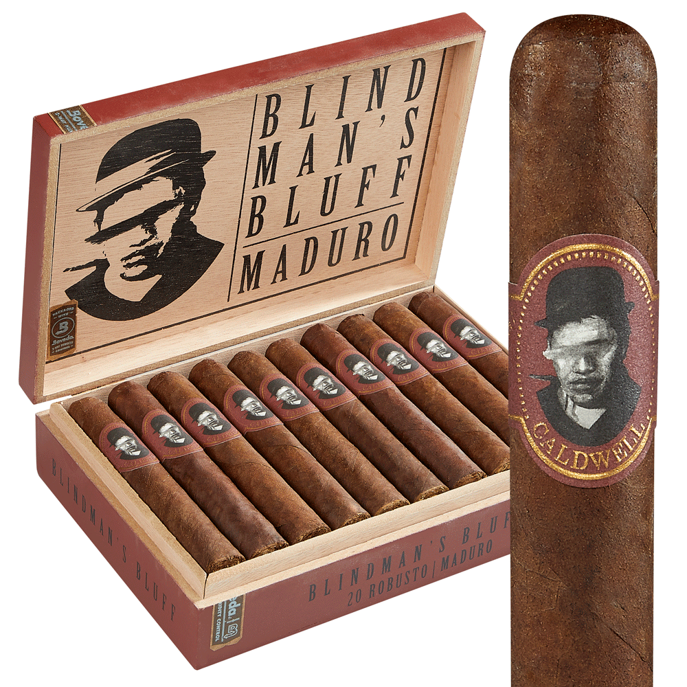 Caldwell Blind Man's Bluff Maduro | Robusto | Box of 20