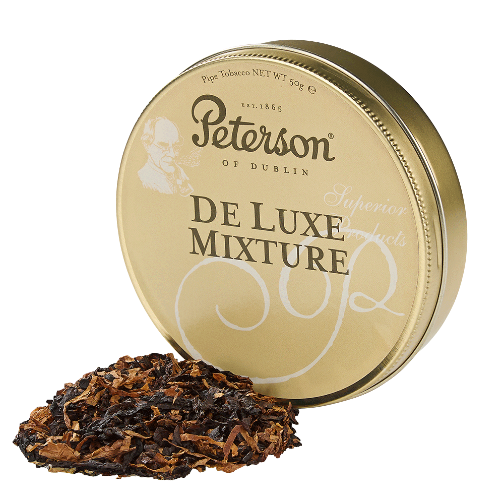 Peterson De Luxe Mixture Pipe Tobacco | Peterson De Luxe Mixture Pipe Tobacco | 1.75 Ounce Tin